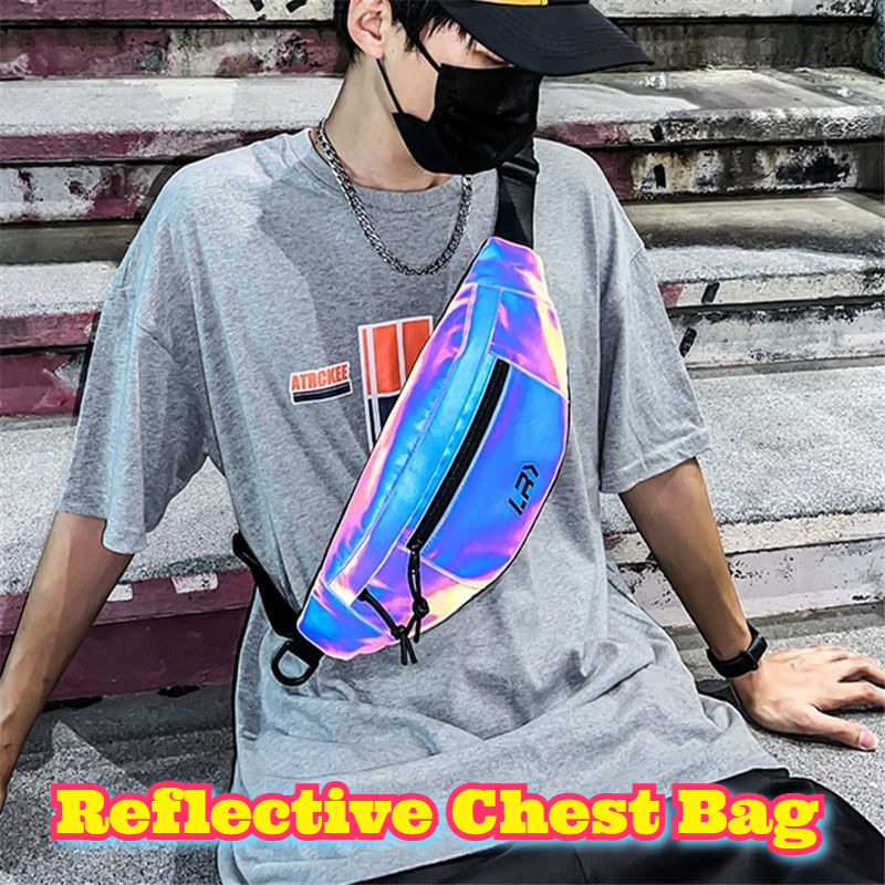 Running Gear Bag - Reflective Chest Bag Night Running Unisex