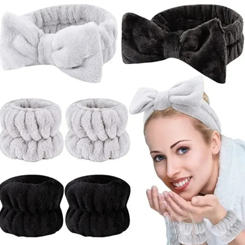 Sweat Band Wrist - 1/2set Wash Face Headband For Women