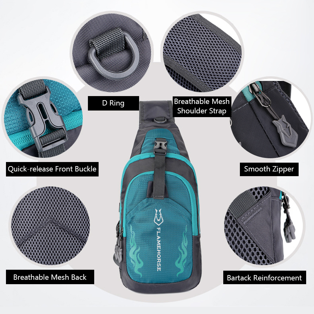 Men Sling Backpack Chest Cross - Running Gear Bag บทวิจารณ์และราคา