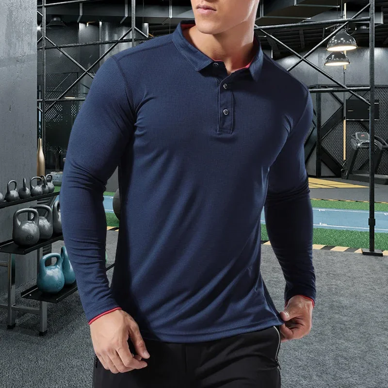 Men Running Sport Shirts Tops  - Running Gear Winter บทวิจารณ์และราคา