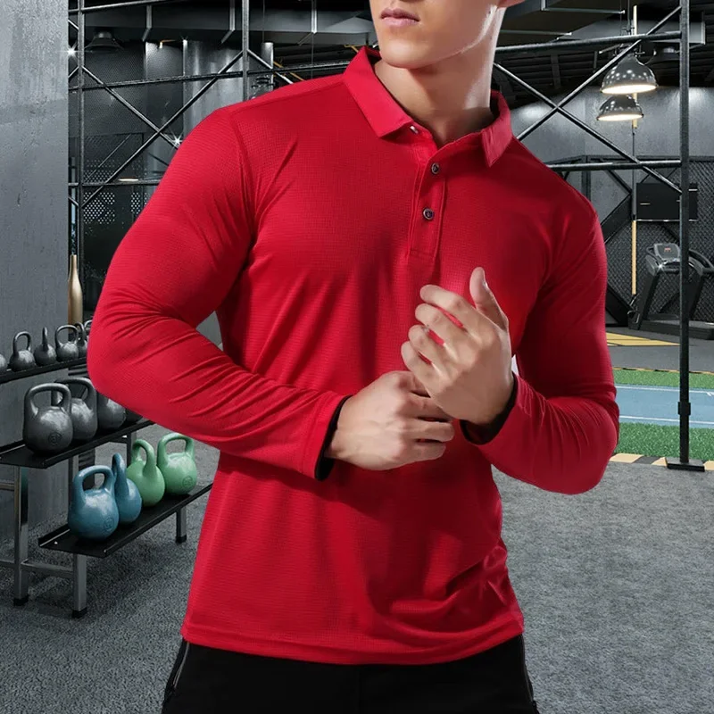 Men Running Sport Shirts Tops  - Running Gear Winter บทวิจารณ์และราคา