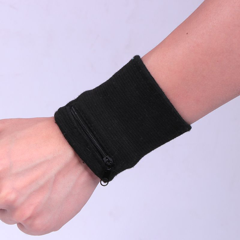 Sports Wristband With Zipper P - Sweat Band Wrist บทวิจารณ์และราคา