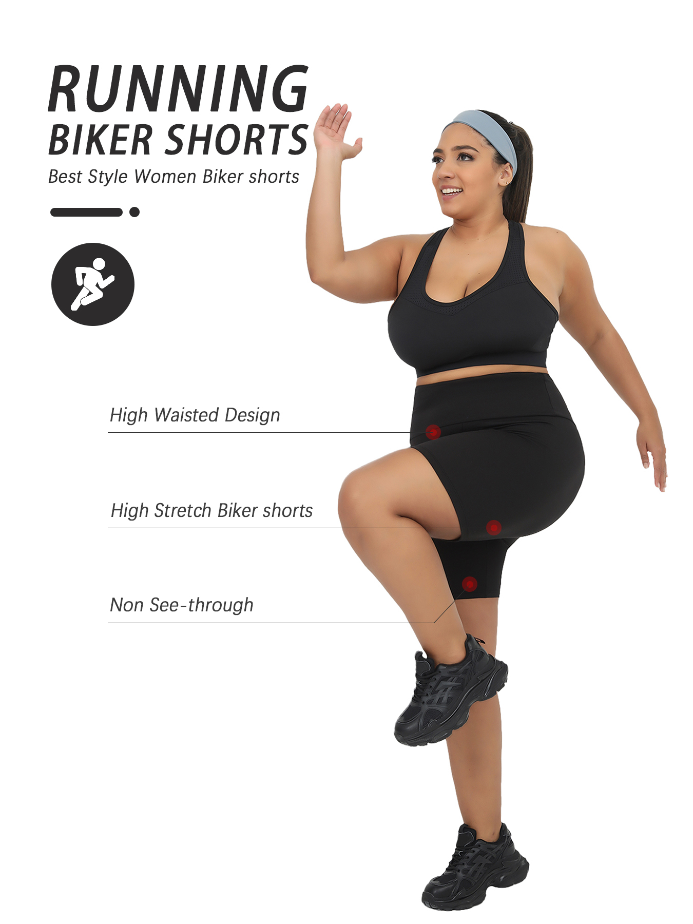 Plus Size Women's High Waisted - Running Gear For Women บทวิจารณ์และราคา