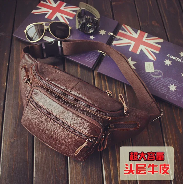 Genuine Cowhide Leather Waist  - Running Gear Backpack บทวิจารณ์และราคา