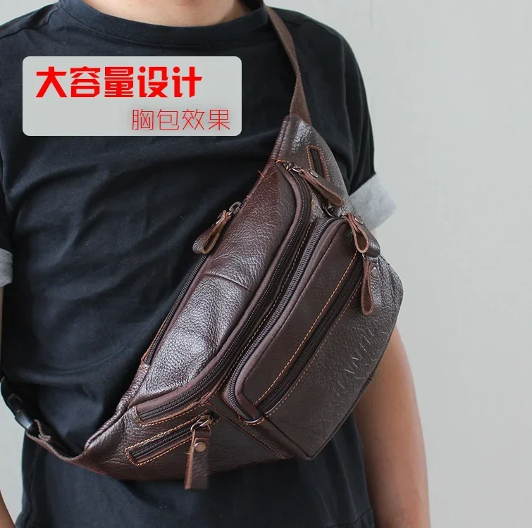 Genuine Cowhide Leather Waist  - Running Gear Backpack บทวิจารณ์และราคา