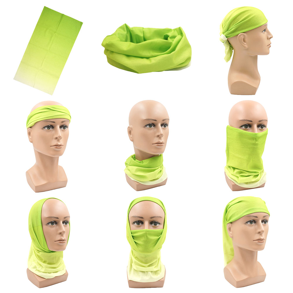 Green Face Bandanas Cover Hiki - Running Gear Green บทวิจารณ์และราคา