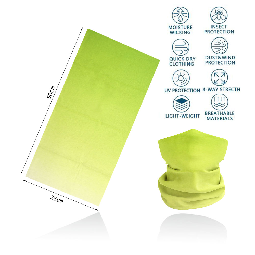 Green Face Bandanas Cover Hiki - Running Gear Green บทวิจารณ์และราคา