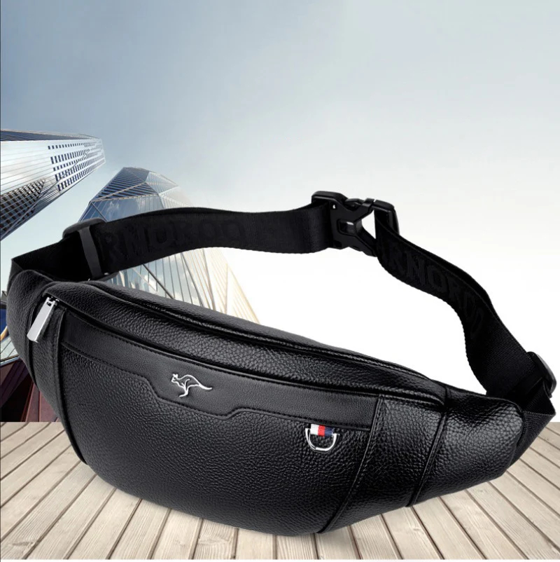 Business Leather Waist Bag Mul - Running Gear Bag บทวิจารณ์และราคา