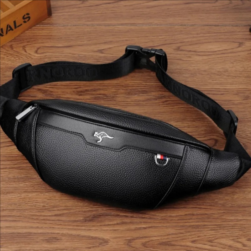Business Leather Waist Bag Mul - Running Gear Bag บทวิจารณ์และราคา