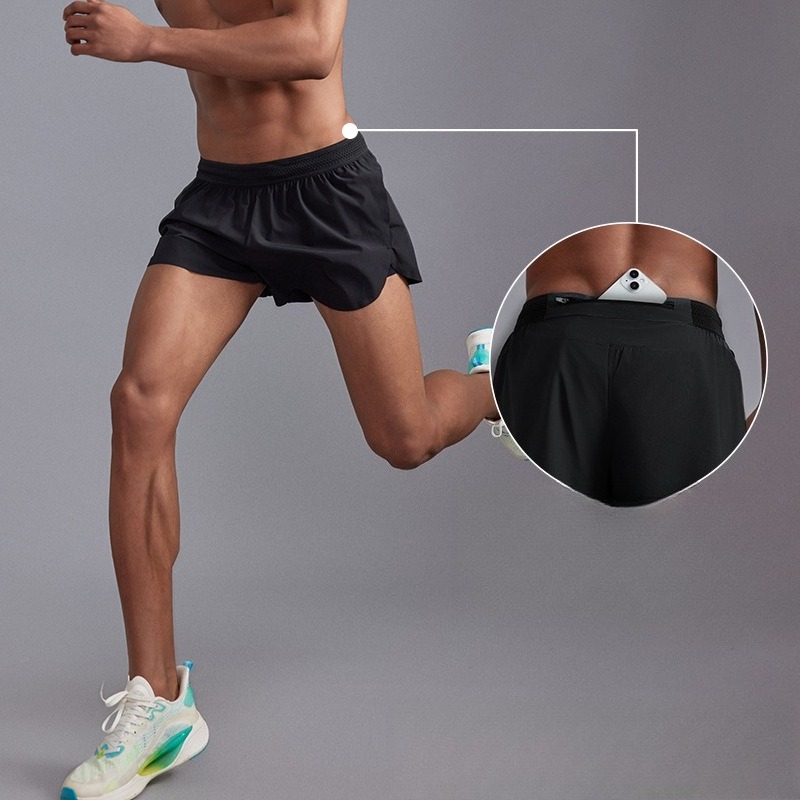 Men Seamless Quick Dry 3 Inch  - Running Gear Trail บทวิจารณ์และราคา