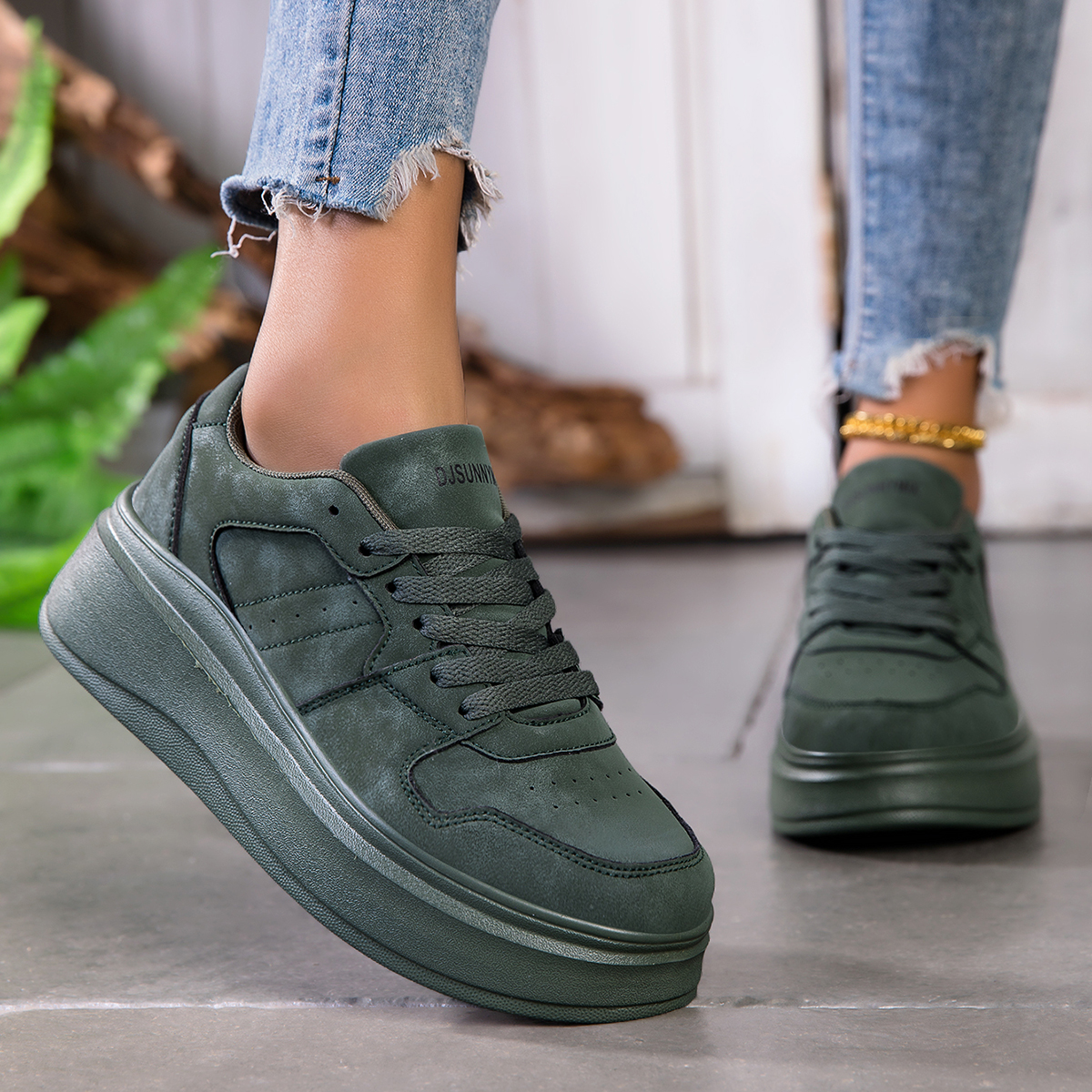Women's Vulcanize Shoes Flat C - Running Gear For Women บทวิจารณ์และราคา