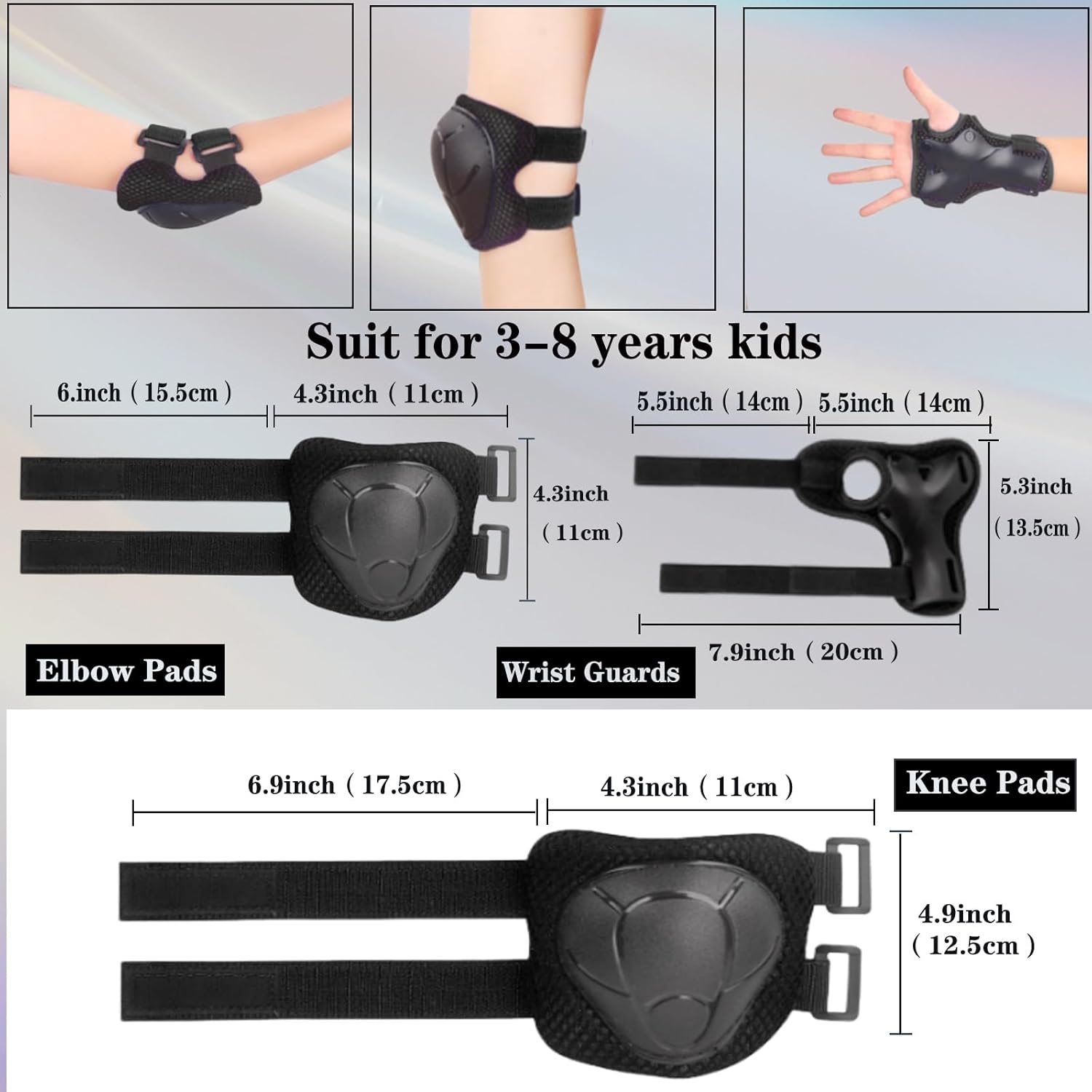 Kids/Youth Knee Pads and Elbow - Running Gear For Kids Girls บทวิจารณ์และราคา