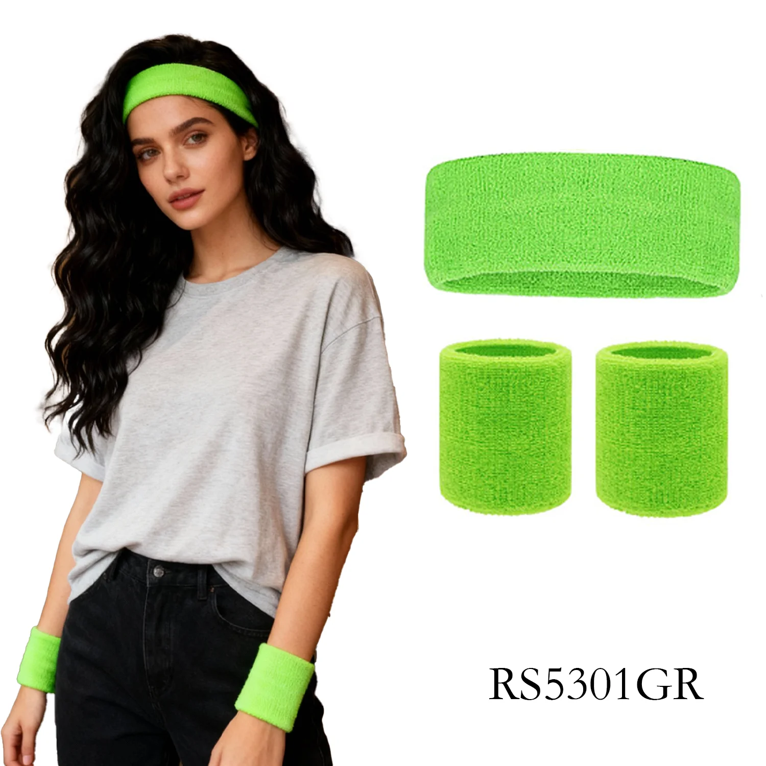 Multi-Color Terry Wrist Sweatb - Sweat Band Wrist บทวิจารณ์และราคา