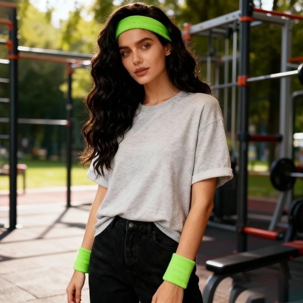 Multi-Color Terry Wrist Sweatb - Sweat Band Wrist บทวิจารณ์และราคา