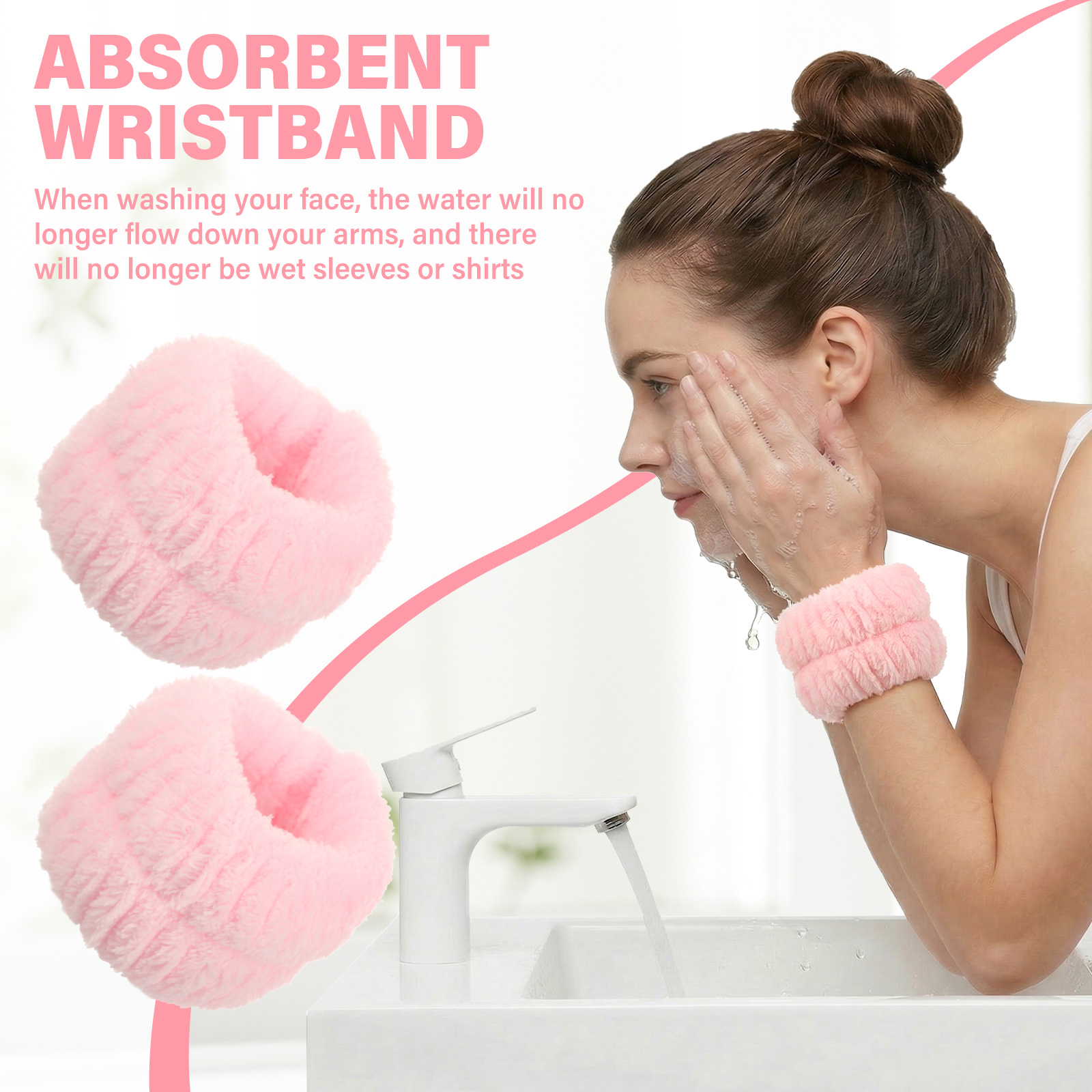 2Pcs Wrist Band Washing Face S - Sweat Band Wrist บทวิจารณ์และราคา