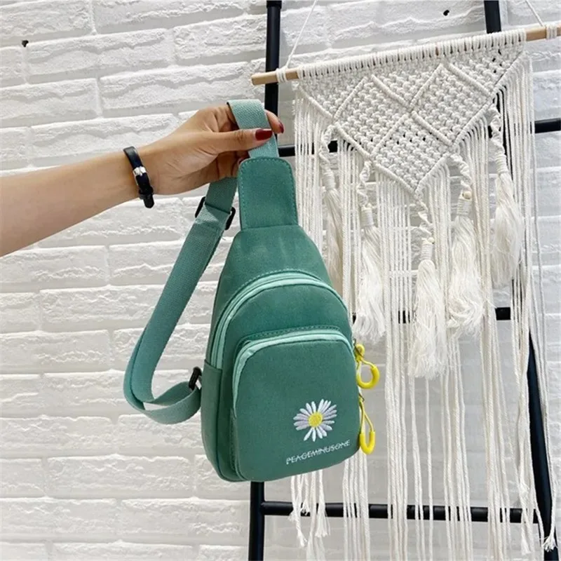 Embroidered Canvas Chest Bag S - Running Gear Bag บทวิจารณ์และราคา