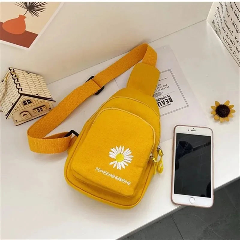 Embroidered Canvas Chest Bag S - Running Gear Bag บทวิจารณ์และราคา