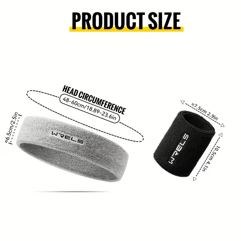 WRELS 1Set Sports Headband Wri - Sweat Band Wrist บทวิจารณ์และราคา