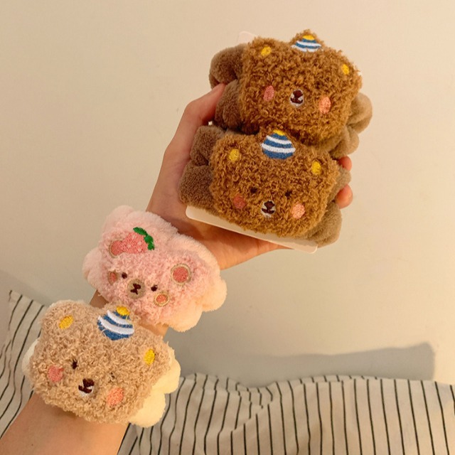 1Pair Cartoon Bear Face Wash H - Sweat Band Wrist บทวิจารณ์และราคา
