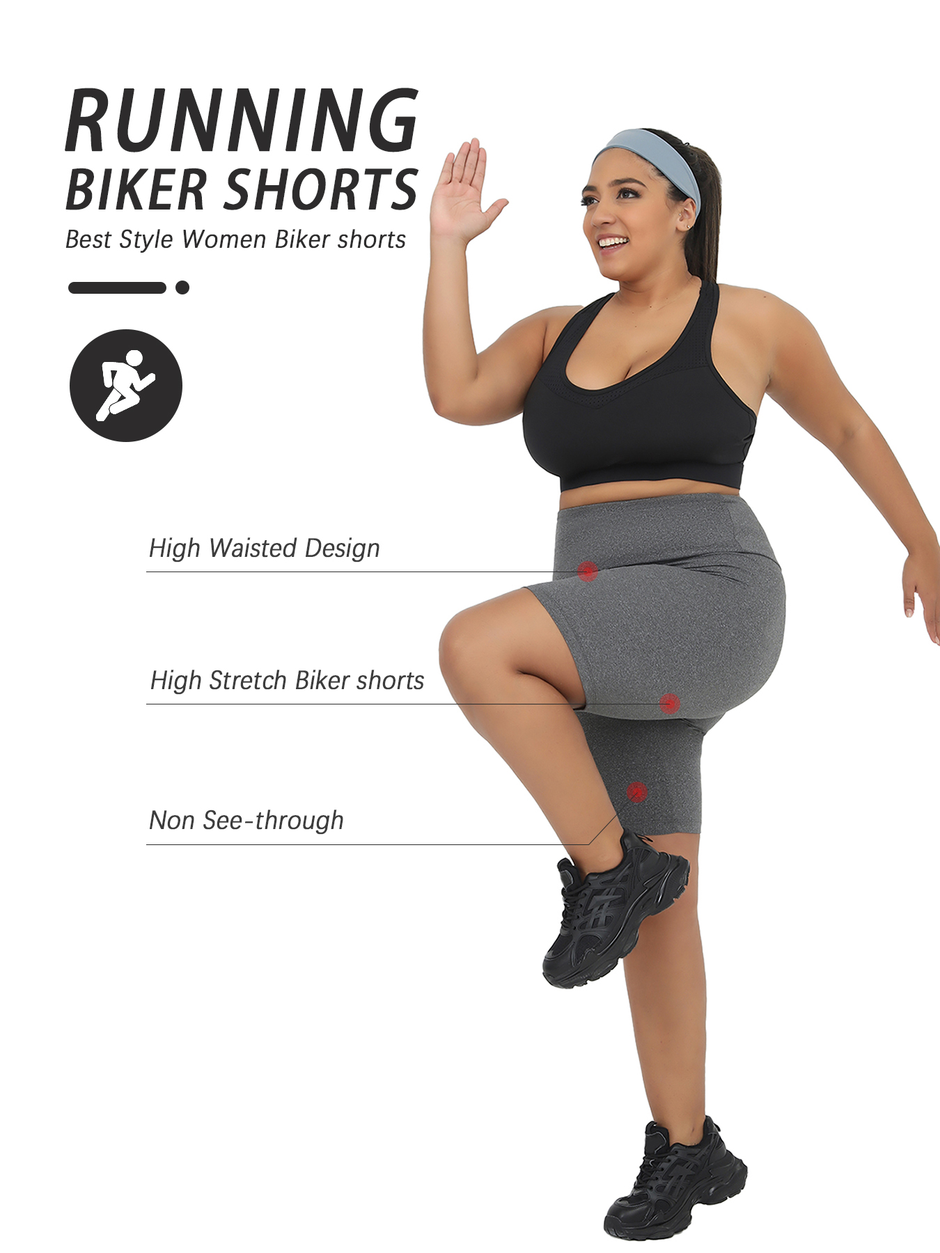 Plus Size Women's High Waisted - Running Gear For Women บทวิจารณ์และราคา
