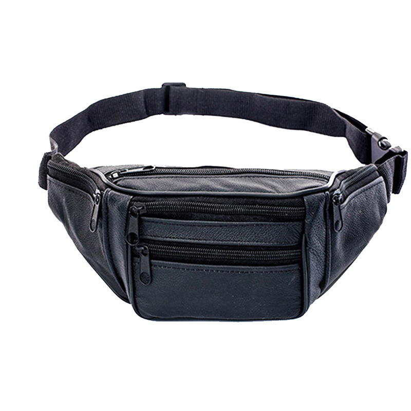 Leather Men Waist Chest Bag Th - Running Gear Bag บทวิจารณ์และราคา